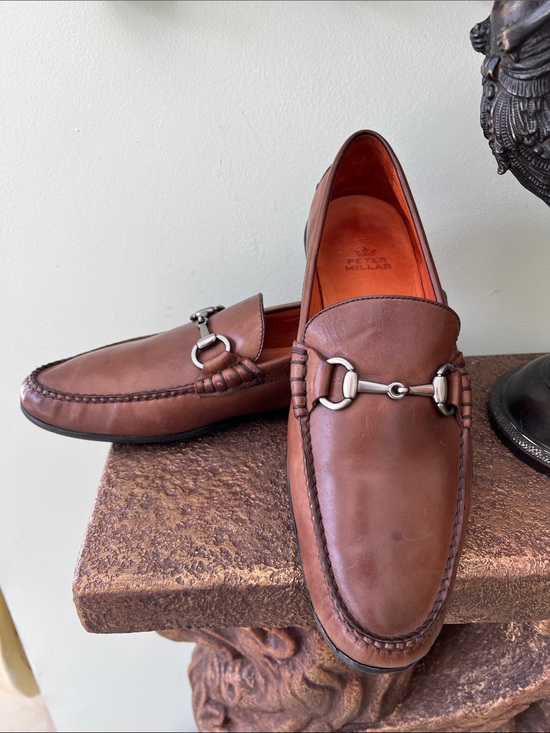 Peter Millar Other - Peter Millar Chestnut Leather horse Bit loafers Slip-Ons